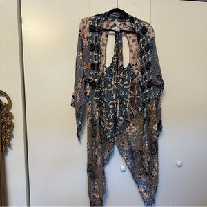 Free People Intimates Patchwork Kimono | Multicolor